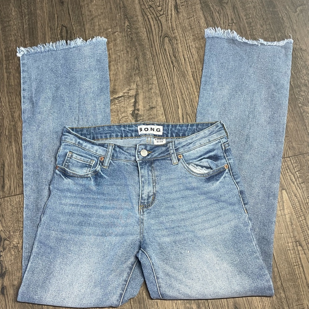 Women's Light Blue Flare Jeans